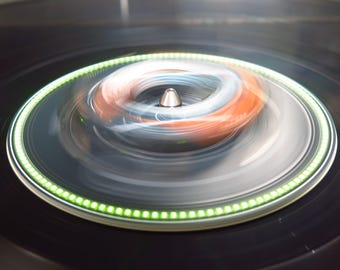 LED Stroboscope Disc for Turntable Speed Check, Assembled PCB, Battery Powered