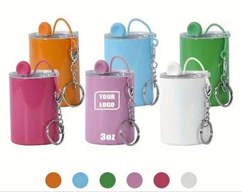 Paquete de 6 vasos de chupito de 85 g (3 oz) con llavero.