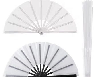 Sublimation fan blank | deconstructed hand fan | sublimation black fan