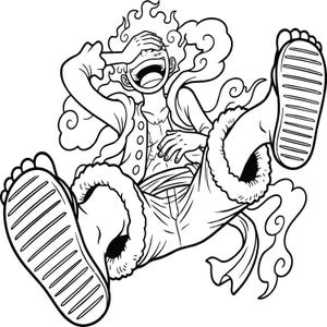 Manga Gear 5 Luffy Card - Etsy