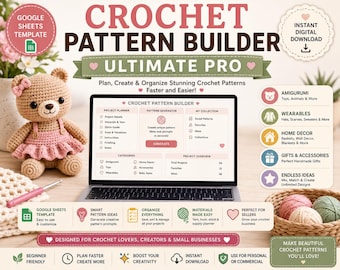 AI Crochet Pattern Builder Ultimate PRO | Generate Amigurumi, Plushies, Wearables & Crochet Designs