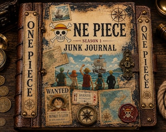 One Piece Season 1 Junk Journal Printable Kit | 250 Pages with 50 Ephemera Sheets | Vintage Pirate Digital Download