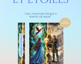 Roman Fantasy Française - Cendres et Étoiles : La Légende de Fiero - Ebook PDF - Inspirational Cozy Fantasy (French Version)