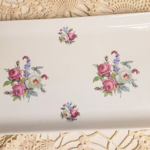 Antique Bavarian Tray Porcelain Roses China Mint FREE Shipping