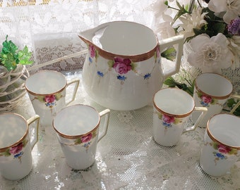 Nippon Lemonade Set 7 pc c 1920 Antique Porcelain