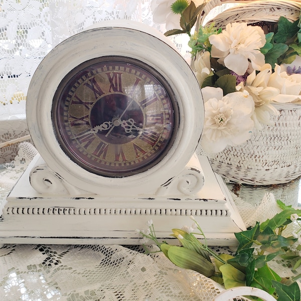 Wood Mantel Clock Etsy