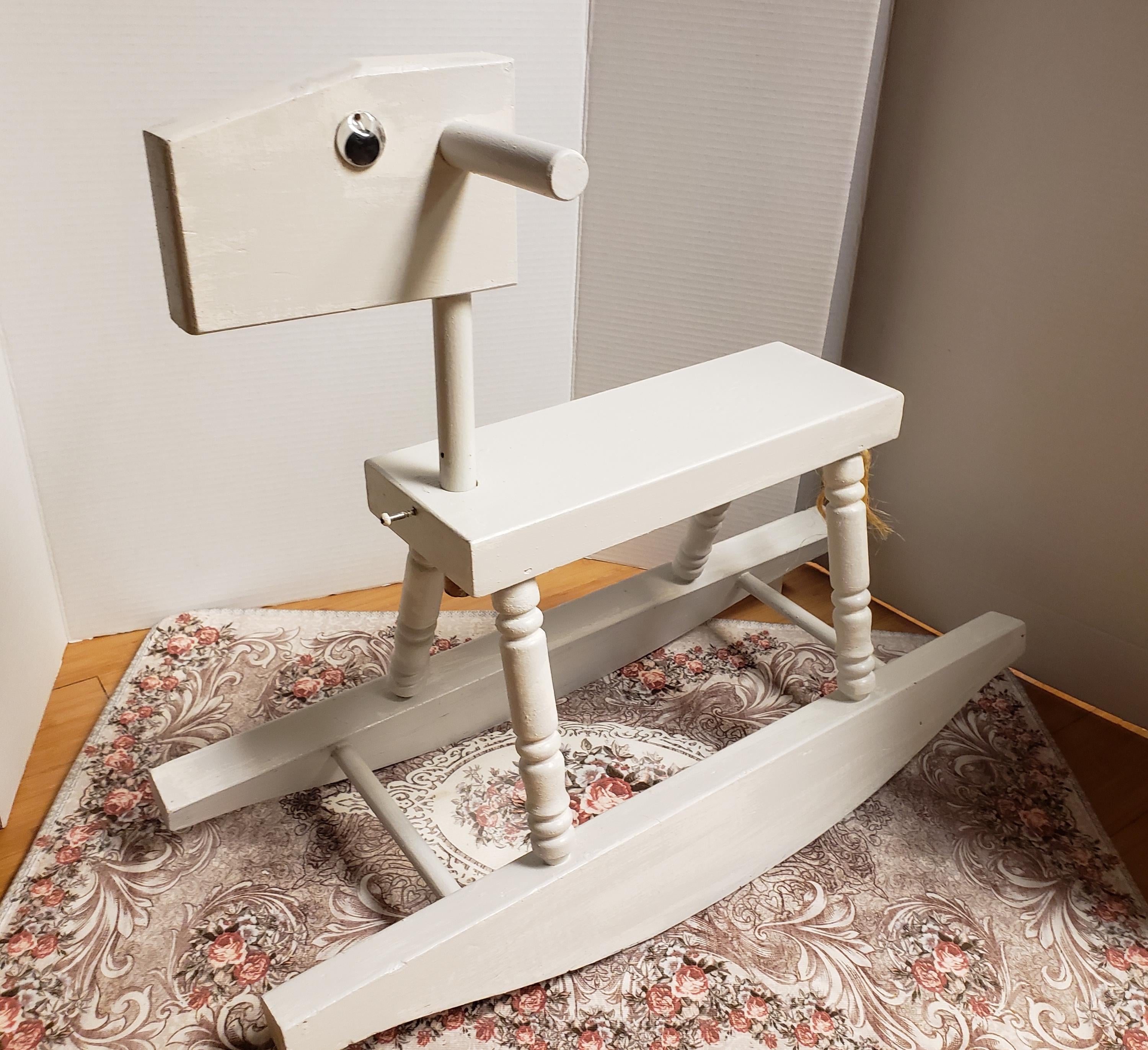Rocking Horse Toddlers Primitive Style Painted FREE Shipping - Etsy