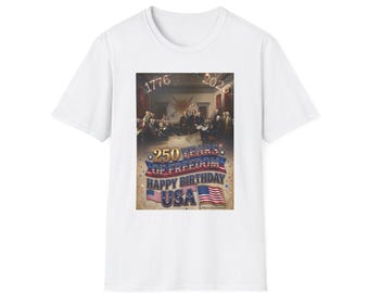 Happy Birthday USA 250 Years T-Shirt | 1776-2026 Independence Celebration