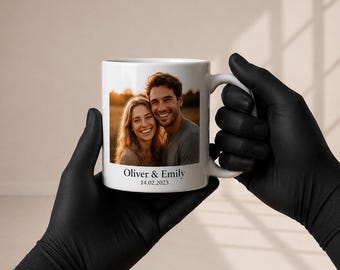 Personalised Photo Mug with Text | Custom Picture Coffee Mug Gift for Her | Printed Photo Cup | Unique Birthday Gift Idea