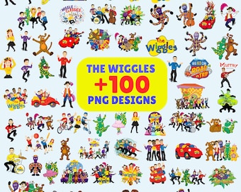 The Wiggles PNG +100 Bundle, Wiggles Fan art PNG, Kids Party, Birthday Design, Digital Download
