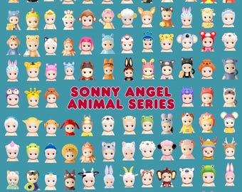 Paquete de más de 100 imágenes PNG de la serie de animales de Sonny Angel / Colección de imágenes prediseñadas de animales kawaii adorables / Descarga digital