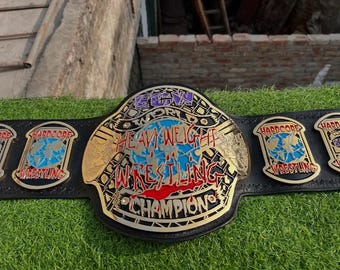 ECW World Heavyweight Wrestling Championship Belt Custom 4mm Zinc Plates Replica
