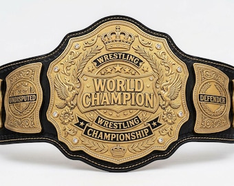Wrestling championship title 4mm zinc replica belt