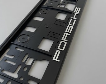 Portatarga 3D Porsche Oro / Cornice portatarga