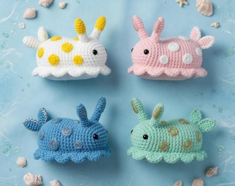 Crochet Sea Bunny Slug Pattern | Jorunna Parva Amigurumi PDF Download