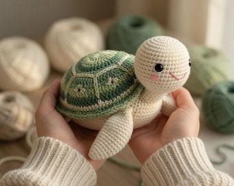 Crochet Sea Turtle Pattern | Amigurumi Plush Tutorial (PDF Download)