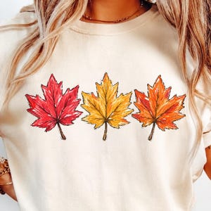 Fall Leaves PNG Bundle, Autumn Leaf Clipart Set, Watercolor Maple Leaf PNG, Fall Sublimation Design, Autumn Digital Download