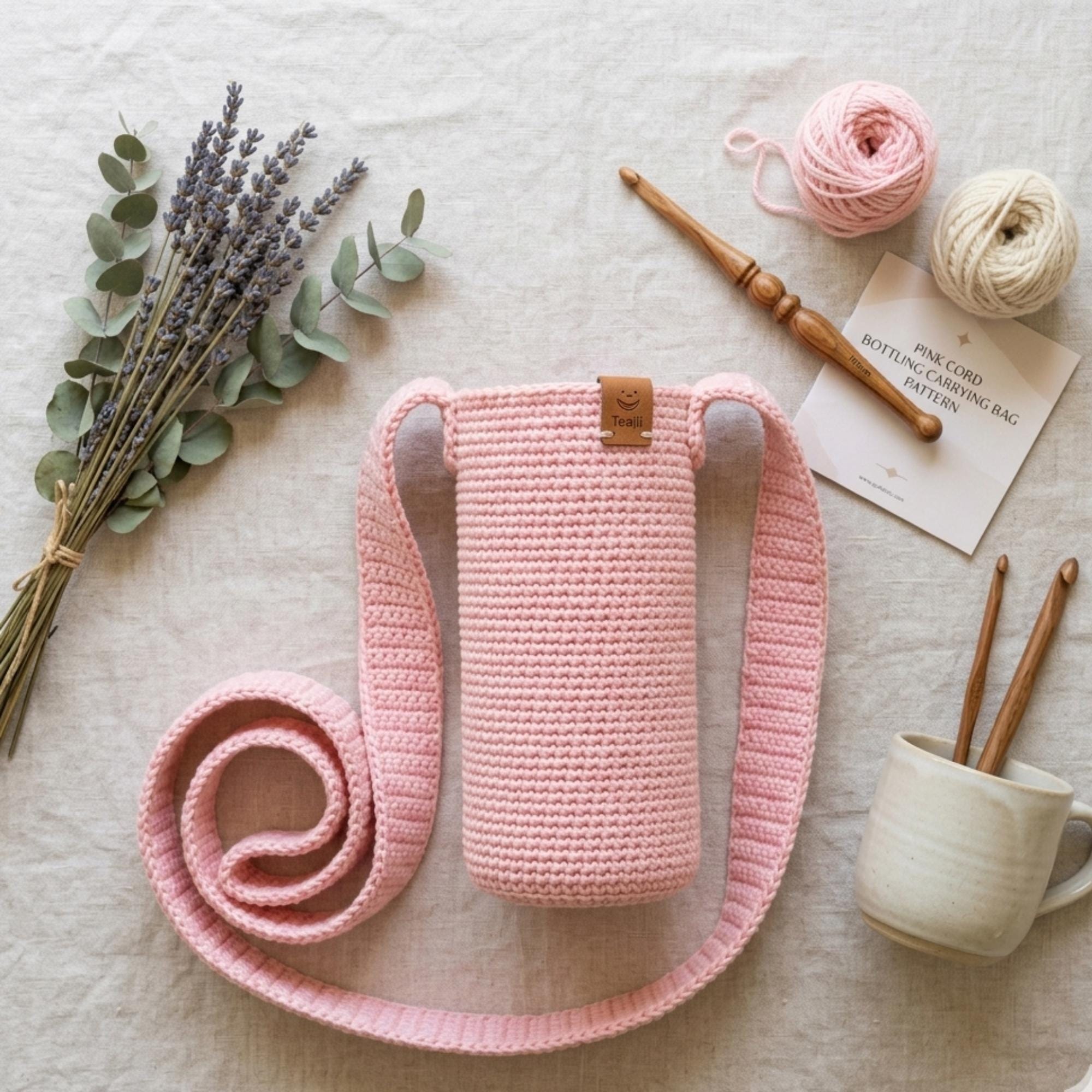 Crochet Water Bottle Bag Pattern PDF, Crossbody Bottle Holder, Easy ...