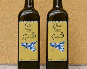 100% Organic Sicilian Extra Virgin Olive Oil, 2 x 1 Liter Bottles