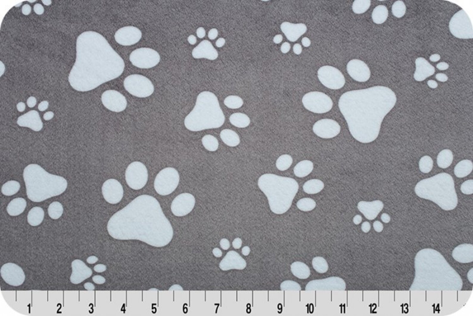 Personalized Paw Print Blanket Gray Paw Print Dog Blanket Etsy