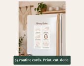 Visual Schedule for Kids | Printable Routine Cards for Toddlers | Morning Routine Chart | Bedtime Routine | Instant Download