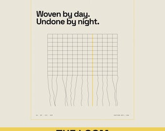 Penelope's Loom Art Print, Greek Mythology Weaving Poster, Minimalist Classics Decor (Archival Giclée)