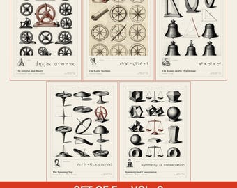 Grabados de matemáticos famosos, vol. 2: Leibniz, Hipatia y Pitágoras (descarga digital).