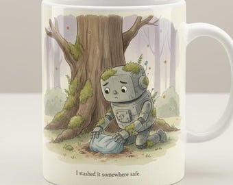 Git Stash Mug – Funny Programmer Watercolor Art (11oz or 15oz)