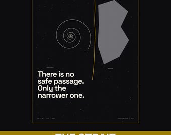 Scylla Charybdis Print, Greek Mythology Odyssey Poster, Minimalist Classics Decor
