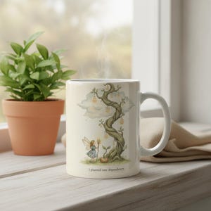 One Dependency Mug – JavaScript Fable — Watercolor Programmer Gift, view 4 of 8