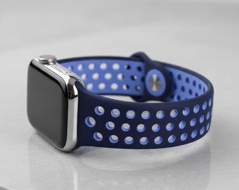 Breathable Sport Apple Watch Band | Silicone Perforated Strap