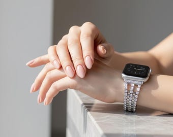Diamond Chain Stainless Steel Watch Band for Apple Watch Series