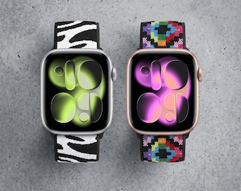 Braided Nylon Apple Watch Band | Adjustable, Breathable Solo Loop Strap