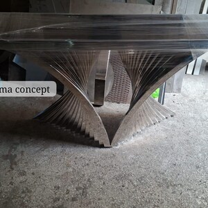 Stainless Steel 304 Console Table – Modern Metal Entryway Furniture (Customizable Dimensions)
