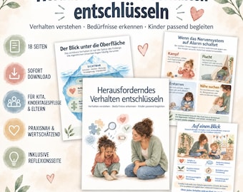 Understanding Challenging Behavior in Children | Recognizing and Addressing Needs | Daycare, Childminding, Parents | 18-page PDF
