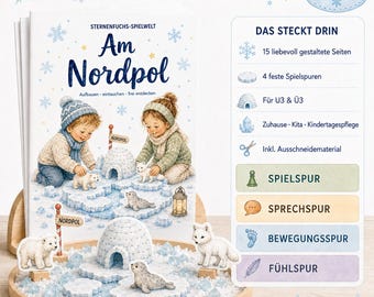North Pole Play World for Children | Winter Game to Print | Role-Playing Game for Daycare and Kindergarten | Learning Game for Under 3s and Over 3s | Polar World PDF