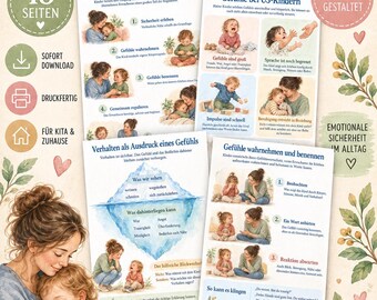 Accompanying Children's Feelings | Emotional Development & Co-Regulation | Daycare Centers and Childminders for Children Under 3 | 18-page PDF