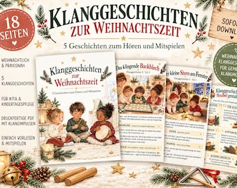 Christmas Sound Stories for Children | Advent in Daycare & Kindergarten | Music and Instruments Morning Circle | PDF
