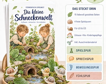 Little Snail World | Snail Learning Game for Daycare & Kindergarten | Nature Education | Printable Play World PDF