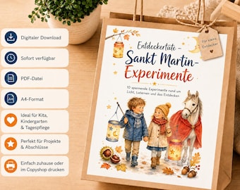 St. Martin's Discovery Bag | 10 Light Experiments for Daycare and Kindergarten | Exploring with Lanterns | Preschool Learning Materials (PDF)