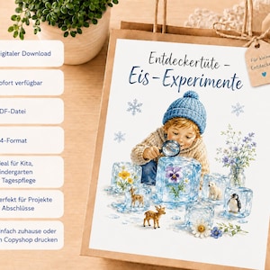 Upptäcktspaket med glassexperiment | 10 spännande experiment med glass | Forskningskit för barn | Helgaktivitet | Förskola och grundskola