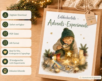 Advent Discovery Bag | 10 Experiments for Children | Research & Discovery during Advent for Kindergarten and Home
