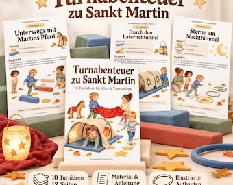 St. Martin's Day Gymnastics Ideas for Children | 10 Movement Activities for Daycare & Childminding | Children's Gymnastics Lantern Festival | PDF