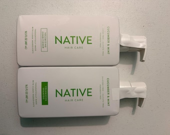 Komkommer- en muntshampoo en conditioner 16,5 FL OZ (één set)