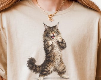 16 Cats Design T-Shirt, Chaotic Cat Meme Tee, Cute but Evil Cat Shirt, Aesthetic Pet Lover Gift, Unisex Graphic Tee