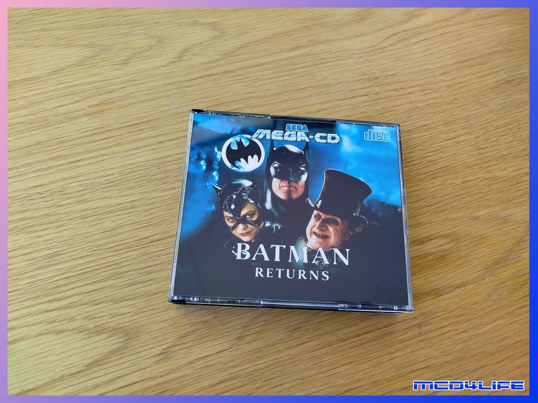 Batman Returns for Sega Mega-cd Pal High Quality Case & Disc Mega CD ...