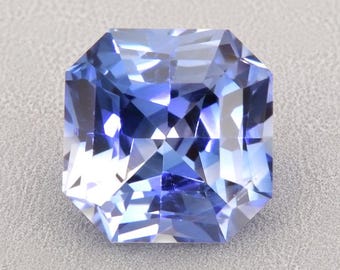 1.08ct Natural Bi Color Sapphire Asscher Cut Loose Gemstone September Birthstone Jewelry Making Gift