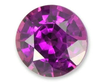 1.22ct Natural Pink Sapphire Round Shape Sri Lanka Loose Gemstone