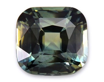 1.09ct Natural  Bi color Sapphire Cushion Shape Madagascar Loose Gemstone