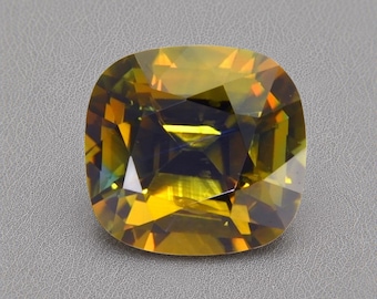 1.05ct Natural Heated Sapphire Bi Color Cushion Gemstone